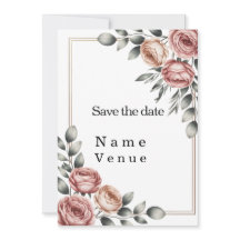 Elegante botanische save the date