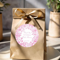 Elegante botanische stoffige roze baby shower guns