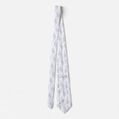 Elegante botanische Stropdas (Achterkant)