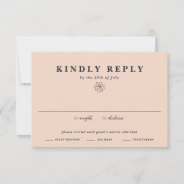 Elegante Botanische Succulent Plant Boho bruiloft RSVP Kaartje