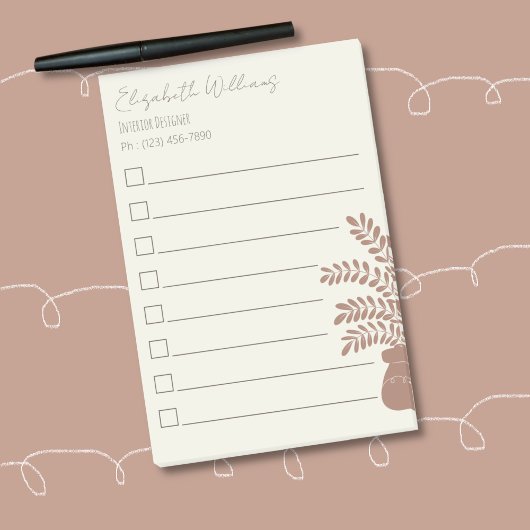 Elegante botanische takenlijst Post-It-briefjes  Post-it® Notes