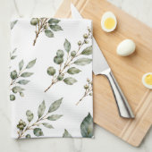 Elegante Botanische Theedoek (Quarter Fold)