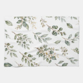 Elegante Botanische Theedoek (Horizontaal)