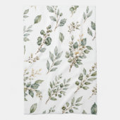 Elegante Botanische Theedoek (Verticaal)