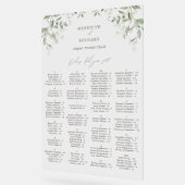 Elegante Botanische Trouwen Acryl Zitting Grafiek Bord (Hoek)