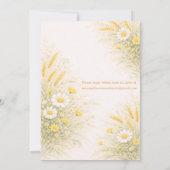 Elegante botanische trouwuitnodiging kaart (Achterkant)