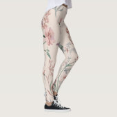 Elegante botanische tuin bloemenprint Leggings (Rechts)