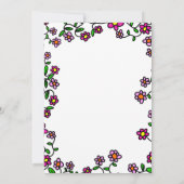 Elegante Botanische Tuin Rozen Bloemen 1e Verjaard Kaart (Achterkant)