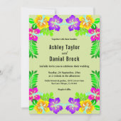 Elegante Botanische Tuin Rozen Boho Floral Wedding Kaart (Voorkant)