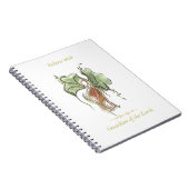 Elegante Botanische Vogel Notitieboek (Rechterzijde)