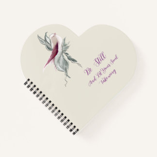 Elegante botanische vogel notitieboek 