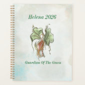 Elegante botanische vogel planner (Voorkant)