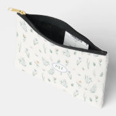 Elegante botanische watercolor bloemige monogramna etui (Open)