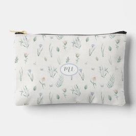 Elegante botanische watercolor bloemige monogramna etui