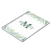 Elegante Botanische Waterverf Eucalyptus Notitieboek (Linkerzijde)