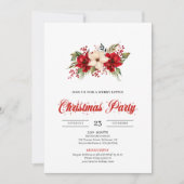 Elegante botanische waterverf kerst kaart (Voorkant)
