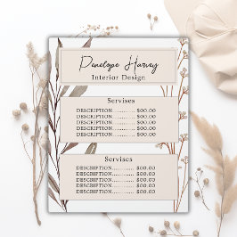 Elegante Botanische Waterverf Modern Roze Blush Fotoplaat