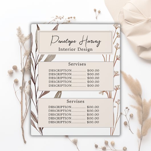 Elegante Botanische Waterverf Modern Roze Blush Fotoplaat