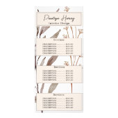 Elegante Botanische Waterverf Modern Roze Blush Reclamekaart (Voorkant)