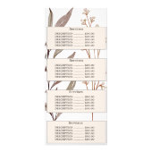 Elegante Botanische Waterverf Modern Roze Blush Reclamekaart (Achterkant)