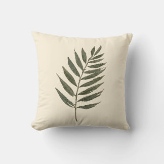 Elegante botanische waterverf steel bladeren werpk kussen