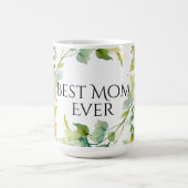 Elegante botanische waterverf wilde bloemen Beste  Koffiemok (Center)