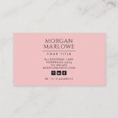 Elegante Botanische Wildbloem Botanische Bloemen Visitekaartje (Achterkant)