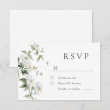 Elegante Botanische Wilde Bloemen Bruiloft