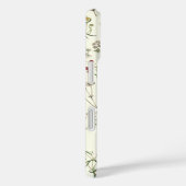 Elegante Botanische Wildflowers Naam Wit Case-Mate iPhone Case (Achterkant / Rechts)