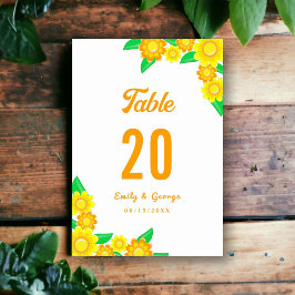 Elegante Botanische Zonnebloem Zomer Bloemen Bruil Kaart