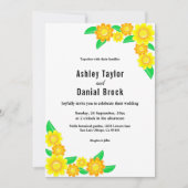 Elegante Botanische Zonnebloem Zomer Bloemen Bruil Kaart (Voorkant)