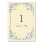 Elegante boter geel en blauw chique rand kaart (Achterkant)