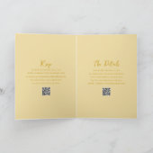 Elegante Boter Geel QR Code Moderne bruiloft (Binnen)