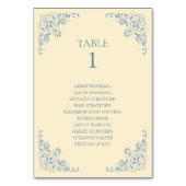 Elegante Boter Geel Rand met Namen Kaart (Achterkant)