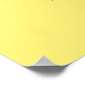 Elegante Boter Gele Trouw Welkom Poster (Hoek)