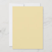 Elegante Botergele Minimalistische Trouw Save The Date (Achterkant)