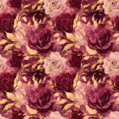 Elegante Bourgogne Blush Goud Trouwpapier Servette Servet