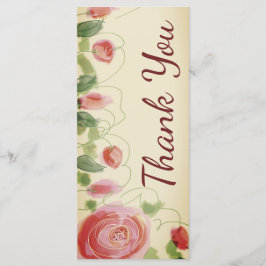 Elegante Bourgogne en crème met groen Programmakaart