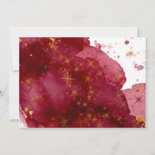 Elegante Bourgogne en Gold Agaat Dank u Kaarten (Achterkant)