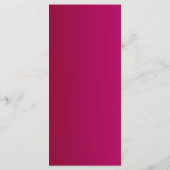 Elegante Bourgogne en Gouden Bloemen Wedding Menu  (Achterkant)