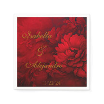 Elegante Bourgogne en rode bloemenbruiloft