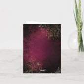 Elegante Bourgogne & Faux Gold (Achterkant)