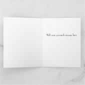 Elegante Bourgogne & Faux Gold Bedankkaart (Binnen)