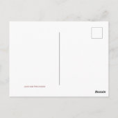 Elegante Bourgogne & Golden Rozen Save the Date Briefkaart (Achterkant)