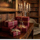 Elegante Bourgogne Klassieke Wijn Rode Gift Wrap Cadeaupapier