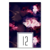 Elegante Bourgogne Moderne Brush Stroke Bruiloft Kaart (Voorkant)