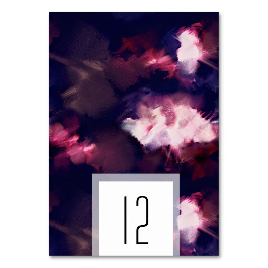 Elegante Bourgogne Moderne Brush Stroke Bruiloft Kaart (Voorkant)