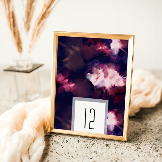 Elegante Bourgogne Moderne Brush Stroke Bruiloft Kaart