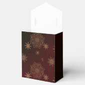 Elegante Bourgogne Vrolijke Kerstgunstbox Bedankdoosjes (Geopend)