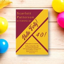 Elegante Bourgondië en gouden luxe 40e verjaardag